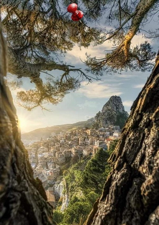 caltabellotta tra montagna, natura e cielo